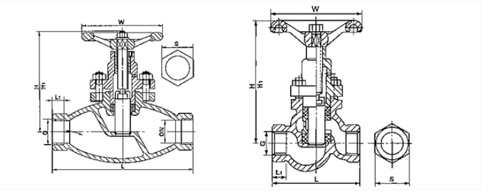 太阳成集团tyc122cc入口内螺纹柱塞阀结构图